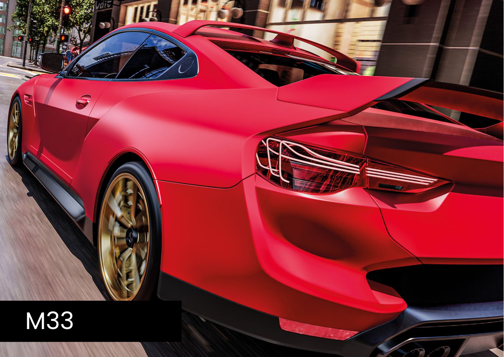 3M Wrap Film 2080-M33 Matte Strawberry Red