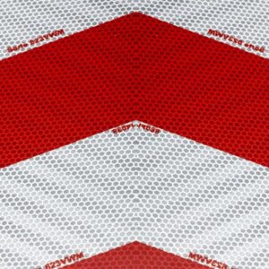 Pellicola 3M 823i Rosso/Bianco Chevron High Intensity Metalized Flexible Prismatic