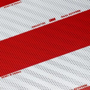 Pellicola 3M 823i Rosso/Bianco Sinistra High Intensity Metalized Flexible Prismatic